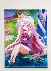 【中古】タペストリー 白 描き下ろしB2タペストリー 「ノーゲーム・ノーライフ ゼロ」