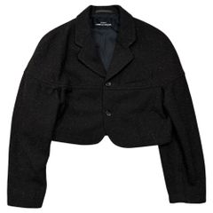 tricot COMME des GARCONS(トリココムデギャルソン) 1990AW Nep-Wool Short-Length Jacket ネップ ウール ショート レングス ジャケット TJ-080200 FREE ブラウン AD1990 90s