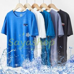速乾Tシャツ メンズ Tシャツ 半袖 吸汗速乾 接触冷感 半袖Tシャツ ラウンドネック トップス カットソー ドライTシャツ 春夏 夏 冷感 クール メンズファッション スポーツ