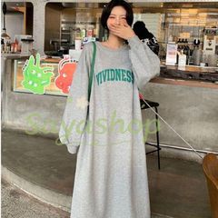 ワンピース 裏起毛 ロングワンピース 長袖 レディース 秋 冬 ロング丈 マキシワンピース きれいめ カジュアル 体型カバー マタニティ ゆったり 肌触り 柔らかい 楽ちん