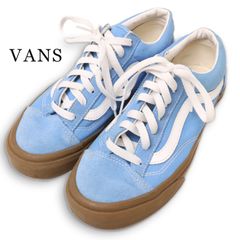VANS バンズ 通年★ 【オールドスクール】 ローカット スウェード キャンバス スニーカー Sz.24.0cm レディース