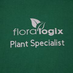 Floralogix フローラロジックス 企業物 アドバタイジング 園芸 観葉植物 Tシャツ 半袖 ロゴT 古着 ワンポイント バックプリント 両面プリント グリーン XXL メンズ