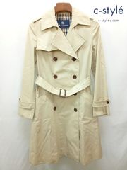 [人気] Aquascutum アクアスキュータム トレンチコート 7S ベージュ ダブルブレスト 1557720-91 レディース | ★ C517