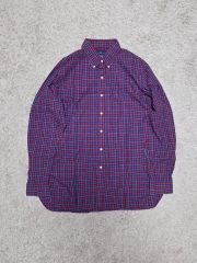 ポロ チェックシャツ L