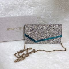 新品未使用 JIMMY CHOO ジミーチュウ EMMIE グリッター 2WAY クラッチバッグ