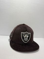 ニューエラ オークランドレイダース スーパーボウルXVIII 59fifty フィッティドキャップ ブラウンカラー