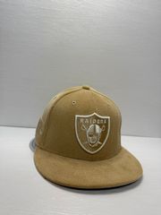 ニューエラ オークランドレイダース スーパーボウルXVIII 59fifty フィッティドキャップ ベージュカラー