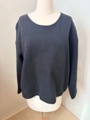 UNIQLO ユニクロ 基本 ラウネック Tシャツ ブラック