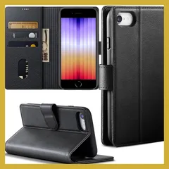 NIMASO iPhone SE3/SE2/8/7用ケース 手帳型 財布型 PUレザーケース 携帯カバー カード収納 全面保護 耐衝撃 スタンド機能