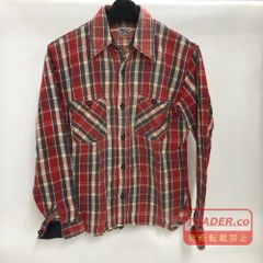 02w28513 フラットヘッド THE FLAT HEAD   長袖ネルシャツ  レッド  日本製 メンズ  サイズ不明  長袖シャツ  コットン  【中古品】