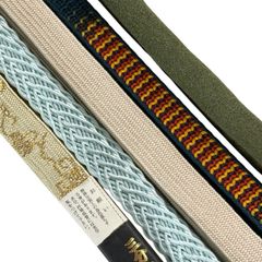 帯締め 優品 帯締め5本セット ベージュ 正絹 和装小物  【中古】