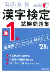 本試験型漢字検定準１級試験問題集 ’２１年版/成美堂出版/成美堂出版編集部（単行本）