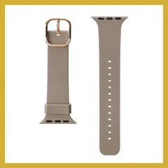Apple Watch 42 / 41 / 40 / 38mm用 シリコンバンド ベージュ PG-AW41SC03BE