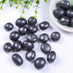 シュンガイト ブラックシュンガイト タンブル 磨き石 天然石 50g パワーストーン 置物 オブジェ 高級感 開運 運気向上 成長祈願 不揃い 風水 保護石 厄除け インテリア 玄関 リビング