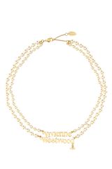 【新品・最安値】VIVIENNE WESTWOOD ヴィヴィアンウエストウッド AMELIA NECKLACE AW25GOLDCREAMPEARL 正規品 アクセサリー 6301013X02R313 R313