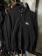 STUSSY ベーシック STUSSY WHO ジップアップ ブラック 2021 XL