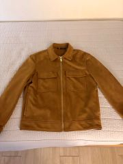 ZARA ザラ スウェード ジャケット (ブラウン/M)