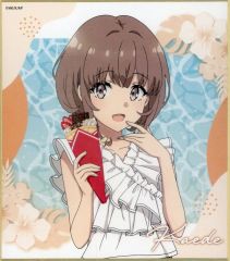 【中古】紙製品 梓川花楓 バカンス ver. 描き下ろしミニ色紙 「青春ブタ野郎シリーズ POP UP SHOP ～バカンス～」