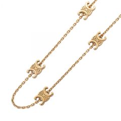 セリーヌ CELINE ネックレス トリオンフ ゴールド GP（ゴールドメッキ） トリオンフ ネックレス レディース Used A