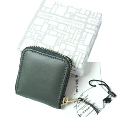 新品 Wallet COMME des GARCONS ウォレット コムデギャルソン CLASSIC LEATHER LINE D ZIP COIN CASE ラウンドジップコインケース 8Z-D041-051 BOTTLE GREEN 財布 ウォレット