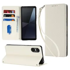 【新品】 【Hamany】 対応 arrows We3 ケース 手帳型 アローズwe3ケース カード収納 あろーすwe3ケース -アンバー ホワイト