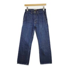 Drawer センターライン コットンインディゴ５Pデニムパンツ 6514-299-1176 サイズ34 デニムパンツ ネイビー レディース ドゥロワー【中古】6-0930G∞