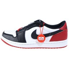 NIKE (ナイキ) AIR JORDAN 1 RETRO LOW OG BLACK TOE エアジョーダン1 レトロ つま黒 ブラックトゥ ローカットスニーカー ホワイト/レッド/ブラック US10/28cm CZ0790-106