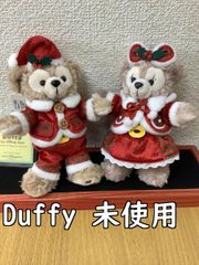 Disney タグ付き 미사용 ベリーメリースノータイム クリスマス衣装 ダッフィー＆シェリーメイぬいぐるみキーホルダー