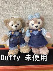 Disney タグ付き 미사용 デニム衣装 ダッフィー＆シェリーメイぬいぐるみキーホルダー