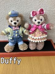 Disney タグ付き 미사용 ハートウォーミングデイズ ダッフィー＆シェリーメイぬいぐるみキーホルダー ブルー系ピンク系