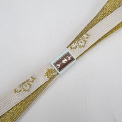【一輝堂】和装小物 帯締め 帯締 礼装用 高麗組 金糸 美品 26w10-13894