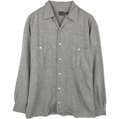 古着 カルバンクライン Calvin klein 長袖 オープンカラーシャツ ボックスシャツ メンズS相当/eaa676863