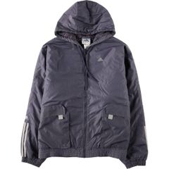 古着 00年代 アディダス adidas バックロゴ 中綿パーカー パファージャケット メンズXL相当/eaa679004