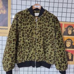 パパイヤ ヒョウ柄 レオパード ファー ブルゾン ジャケット1014