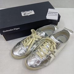 Onitsuka Tiger オニツカタイガー MEXICO 66 シルバー×ホワイト スニーカー 1183B566-021 /24.5cm