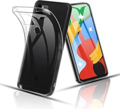 JACRON FOR Google Pixel 4a 4G 耐衝撃 ケース カバー ストラップホール クリア 指紋防止 軽量 薄型 衝撃吸収ポケット内蔵 TPU (TPU-AZ-1334, MJO-JAC-C529)
