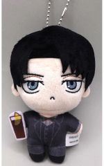 【中古】ぬいぐるみマスコット・ぬいぐるみバッジ リヴァイ・アッカーマン ぽけっこ(ぬいぐるみマスコット) 「進撃の巨人×英国風HUB」
