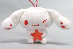 【中古】キーホルダー シナモロール(A/レッド) キラキラカラースターマスコット 「シナモロール」