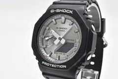 CASIO カシオ G-SHOCK Gショック カシオーク CasiOak GA-2100SB クオーツ 八角形ベゼル シルバーグレー文字盤 メンズ 腕時計 箱付き 稼働品 カシオ腕時計 ウォッチ WATCH QUARTZ プラスチック 樹脂 稼動品 美品