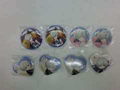 【TAKA182-36】△『A3!（エースリー）』缶バッジ8点セット 冬組・御影密 丸型缶バッジ アニメイトカフェ限定 ハート型缶バッジ