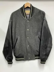 グレー MEN'S MELROSE/45CF-124JM/メンズメルローズ/スタジアムジャンパー