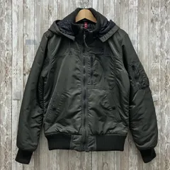 ALPHA INDUSTRIES アルファインダストリーズ ジャケット メンズ カーキ リブ Mサイズ