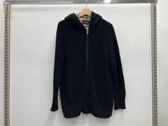 BURBERRY バーバリー London ニット ニットパーカー ダブルジップ サイズ5 ブラック 春 秋