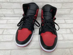 NIKE AIR JORDAN 1 MID BRED 554724-074 ナイキ エアジョーダン1 ミッド ブレッド レッド ブラック メンズ 28cm