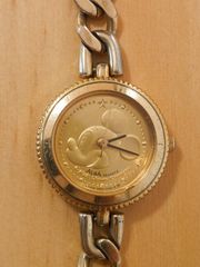 SEIKO ALBA　ミッキーマウス　ゴールドブレスレット　腕時計　※一部欠品