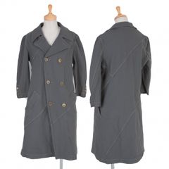 コムコム 꼼데가르송 COMME des GARCONSポリ製品染め切替七分袖コート グレーM
