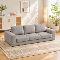 新入荷|ソファベッド 組立て不要 3人掛け フロアソファ ローソファ ソファー 1人暮らし 家庭用 マルチに使える 座椅子 枕付き 6色展開 完成品 運びに便利だ 圧縮梱包 高反発ウレタン 28Dウレタン 【LIGHT GREY】