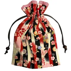 【新品】 手作り工房FUJITA 巾着袋 花柄 御朱印帳入れ 和柄