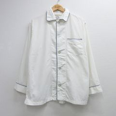 L/古着 Brooks Brothers ブルックスブラザーズ 長袖 ブランド シャツ メンズ 80年代 80s パジャマ コットン ホワイト【spe】 26oct06