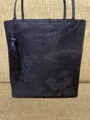 帯リメイクバッグ　小さめトートバッグ